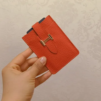 Kadın Kısa Küçük Para Çanta Cüzdan Bayanlar Deri Katlanır Para kart tutucu