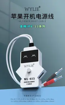 WYLIE WL - 615 iPhone 6-13 serisi güç kablosu 3 USB 1 ila 4 kablo Cep telefonu tamir Güç kablosu Aşırı Gerilim koruma araçları