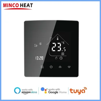 MİNCO ısı Akıllı Tuya WiFi Elektrikli 16A 25A yerden ısıtma termostat sıcaklık kumandası Harici Sensör Probu ile