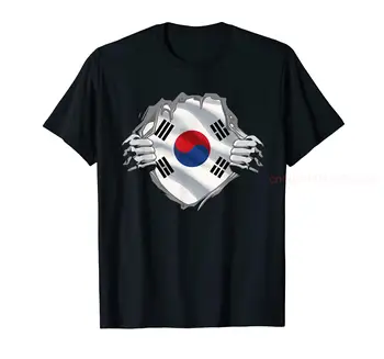 100 % Pamuk Süper Güney Kore Miras Gurur Güney Kore Kökleri Bayrağı T-Shirt ERKEK KADIN UNİSEX T Shirt Boyutu S-6XL