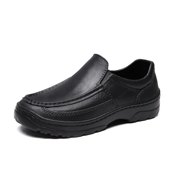 Siyah Şef Ayakkabı Balıkçı Ayakkabı Su Geçirmez Fonksiyonu EVA Ayakkabı Kaymaz Güvenlik Mutfak Sonbahar Çalışma platform ayakkabılar Adam için