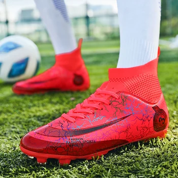 Kaliteli futbol ayakkabısı Toptan Futbol Cleats Ayakkabı C. ronaldo Futebol Chuteira Campo TF / FG Futbol Sneaker Futsal antrenman ayakkabısı