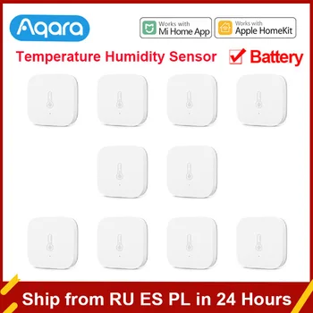 Aqara Sıcaklık Sensörü ZigBee Sıcaklık Nemli Sensörü Uzaktan Kumanda Akıllı Ev İle Çalışmak Xiaomi Ev app Mijia Hub Homekit