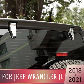 Jeep Wrangler JL 2018-2023 Araba Bagaj Kapağı Cam Pencereler Menteşe Kapak Çıkartmalar Trim Aksesuarları Dekoratif Parçalar