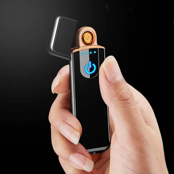 USB Şarj Edilebilir Tungsten Tel Emniyet Çakmak Taşınabilir Hızlı doldurulur çakmak erkek Zarif Hediye sigara aksesuarı Ateşleme