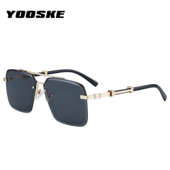 YOOSKE 2023 Yüksek Kaliteli Metal kadın Güneş Gözlüğü Spor Sürüş Erkekler polarize güneş gözlükleri Gözlük Bayanlar Lüks Marka Tasarımcısı E