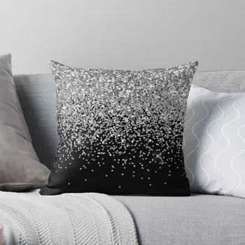 Gümüş GlitterThrow Yastık Noel Minderler İçin Kapakları Yastık Dekoratif Kanepe Yastıkları Kapakları