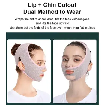 Yeni Tasarım Çene Up Maske V Hattı Şekillendirme Yüz Maskeleri Yüz Şekillendirici Uyku Maskesi Yüz Zayıflama Kayışı Yüz Kaldırma Kemeri
