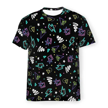 FNAF Korku Oyunu Güvenlik İhlali Arcade Özel Polyester Tişört En Kaliteli Hip Hop Ince T Shirt Kısa Kollu