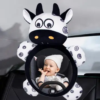 Hafif Şık Zebra İnek Kolay Kurulum bebek arabası Aynası Dışbükey bebek arabası Aynası Çocuklar için Dayanıklı