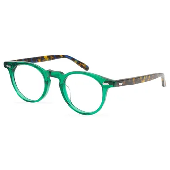 Bicolor Asetat kadın Gözlük Çerçeve Optik Lensler erkek Reçete Gözlük Kişilik Moda Renkli Gözlük