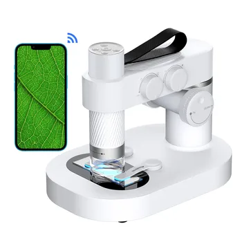 Kablosuz WiFi Dijital Mikroskop Telefon için 1080P USB Mikroskop Kamera 30X - 300X Büyütme El Cep Mini Mikroskop