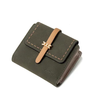 Pritty yeni cüzdan kadın kısa moda basit toka cüzdan buzlu sıfır cüzdan