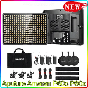 Aputure Amaran P60c P60X LED Fotoğraf ışığı RGB Tam Renkli 2500K-7500K Profesyonel Kısa Video Dış Çekim panel lambası