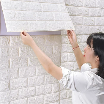 duvar kağıdı Taklit Tuğla Duvar Sticker Yatak Odası Dekorasyon İçin Su Geçirmez Duvar Kağıdı Oturma Odası Mutfak Duvar yenileme