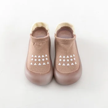 Yumuşak Taban kaymaz Desen Baskı bebek ayakkabısı Bebek Erkek Kız Rahat yürüyüş ayakkabısı