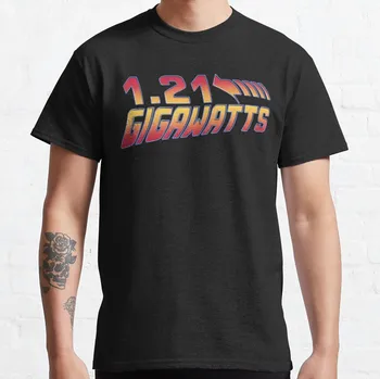 Geleceğe dönüş 1.21 Gigawatt T-Shirt erkek büyük ve uzun boylu t shirt Anime t-shirt