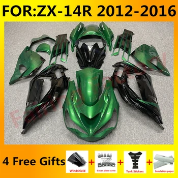 YENİ ABS Motosiklet Kaporta kiti için fit Ninja ZX-14R 2012 2013 2014 2015 ZX14R zx 14r kaporta tam fairing kitleri seti yeşil siyah