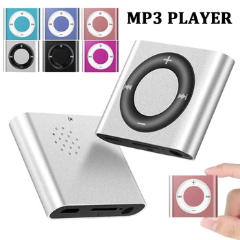 Mini Taşınabilir MP3 Çalar Metal Klip MP3 Müzik Çalar 3D Surround Ses Hıfı Spor Walkman 180 mAh Destek TF Kart 64G Genişleme