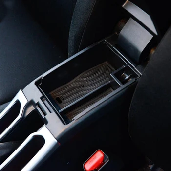Honda City 2015 için 2016 2017 aksesuarları ABS Plastik Araba Kol Dayama saklama kutusu Izgara Kapağı Trim Araba Styling 1 adet