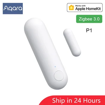 Aqara Kapı Pencere Sensörü P1 Zigbee 3.0 Kablosuz Bağlantı Akıllı Mini Kapı Sensörü Apple Homekit Akıllı Ev Aqara APP