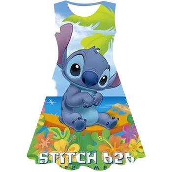 Eğlence Ve Moda Disney Kız Elbise Yıldız Bebek Baskı Bebek Giysileri 2023 Yeni Sevimli Kız Elbise Dikiş kız etek