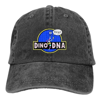 Dino DNA beyzbol şapkası kovboy şapkası Doruğa kaptan Yaz Kap Hip Hop Gömme Kap jurassic park Şapka