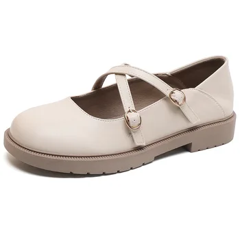 2023 İlkbahar Sonbahar Moda Flats Kadınlar için rahat ayakkabılar Yumuşak Slip-on Marka Bayanlar düz ayakkabı Büyük Boy 42 A4572