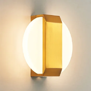 Iskandinav altın led duvar ışık kapalı dekorasyon aplik ışık koridor Proch lamba kapalı ışıklar fikstür salonu yatak odası yemek