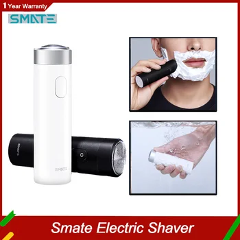 Smate Elektrikli Tıraş Makinesi Erkekler İçin USB Şarj Edilebilir Tıraş Makinesi Sakal Saç Düzeltici Akıllı Ev Hayatı İçin IPX7 Yıkanabilir Bir Bıçak