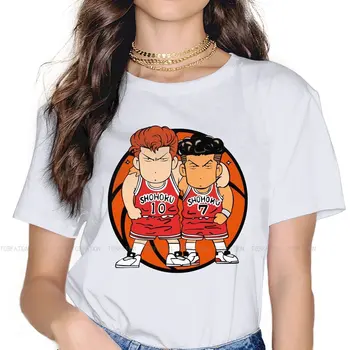 Klasik Hipster Tişörtleri Slamdunk Kadın Harajuku Saf Pamuk Streetwear T Shirt O Boyun Büyük Boy 4XL