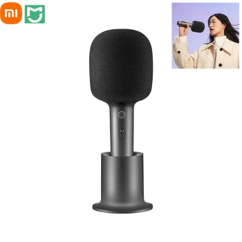 Xiaomi Mijia K-Şarkı Mikrofon bluetooth 5.1 DSP Gürültü İptal Stereo Ses Efekti Çift Düet Ev KTV ile 9 Çeşit Ses