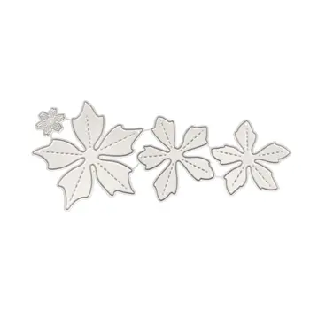K3NA Çiçekler Kombinasyonu Metal Kesme Ölür Stencil Scrapbooking DIY Albümü Damga Kağıt Kartı Kabartma