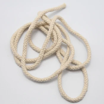 (4 metre)5mm pamuk halat zanaat dekorasyon büküm el yapımı dekorasyon DIY halat asılı el yapımı kalın halat