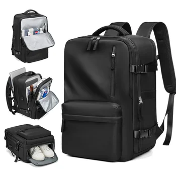 Seyahat Kadın Sırt Çantası Hafif 16 İnç Dizüstü Genişletilebilir 39L ile ayakkabı çantası USB Şarj Su Geçirmez Çok Fonksiyonlu Sırt Çantaları