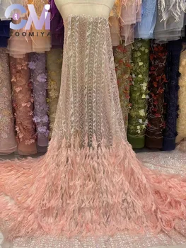 Moda Coomiya Popüler Kral Tüyü Kumaşlar 2023 Kadın Nakış Avrupa Gelişmiş Payetler ve Boncuklar Parti Elbise Jinheng