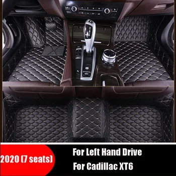 Cadillac için XT6 2020 (7 koltuk) araba Paspaslar Kilim Oto İç Aksesuarları Otomobiller Özel Kilim Dash Ayak Pedleri Halı Korumak