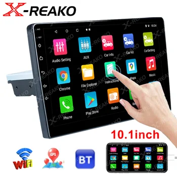 X-REAKO 10 İnç 1Din Android 11 Dokunmatik Ekran Araba Radyo Multimedya Oynatıcı GPS Navigasyon Bluetooth Müzik Çalar