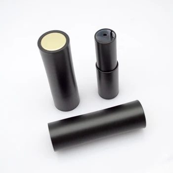 12.1 mm Boş ruj tüpü DIY Mat Siyah Dudak Balsamı Sopa Doldurulabilir Şişe Konteyner Makyaj Araçları Aksesuarları