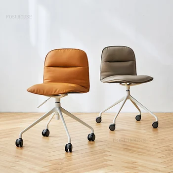 İskandinav Toplantı Odası Müzakere ofis koltuğu Minimalist Modern Ev bilgisayar sandalyeleri Çalışma Odası için Arkalığı Kaldırma Döner Sandalye