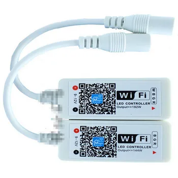 DC12V Mİni Wifi RGB / RGBCCT / RGBW LED Denetleyici COB 12/24V Led Şerit Led Modülü Kablosuz Denetleyici, akıllı Telefon COB Denetleyici