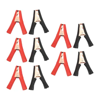 Güçlendirici Kelepçe Lehimleme Pil Kelepçeleri PVC Kılıf Siyah Kırmızı 20mm Ağız Araba Kamyon için