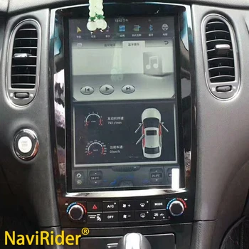 2Din Araba teyp Radyo Tesla Android 9 GPS Navigasyon Multimedya Oynatıcı INFİNİTİ QX50 2015 2016 2017 Stereo Kafa Ünitesi