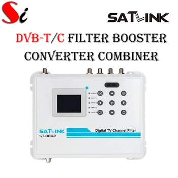 Satlink ST-8802 DVB Karasal Kablo Dijital TV Kanal Filtresi Amplifikatör Dönüştürücü Birleştirici