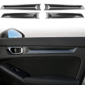 Araba İç Kapı Paneli Kapak Trim Dekoratif İç Aksesuarları Honda Civic 11Th Gen 2022 2023-ABS Karbon Fiber