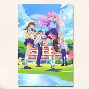 Anime Fazla Evli Bir Çift Ama Severler Posterler Karikatür Kız Akari Watanabe DIY duvar Sticker Anime HD Posteri Çıkartmalar