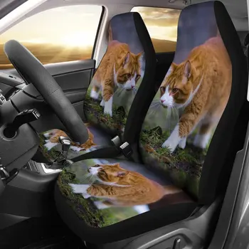 Sevimli Sibirya Kedi Baskı Araba klozet kapağı s Set 2 Adet, Araba Aksesuarları klozet kapağı