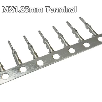 100 ADET/500 adet / 1000 adet Mikro JST MX1. 25 Konektörü Airdocking Erkek Terminali DIY Metal Kontak Soğuk Presleme Kafası 1.25 mm pitch