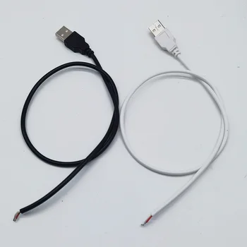 2Pin Erkek Kadın 5V USB Konektörü Tel DIY USB Bağlantı Kablosu için Tek Renk 5050 3528 5730 Esnek LED Şerit ışık