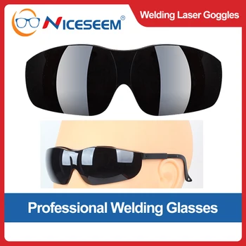Sıcak satış Kaynak Lazer Güvenlik Gözlükleri Gözlük Maskesi Kask 8 Derece Gri Gözlük Lens Koruyucu Gözler Koruma Kaynakçı için